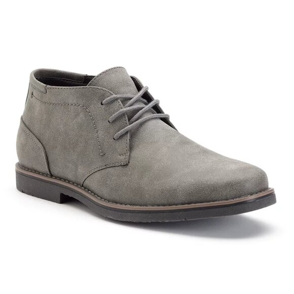 Sonoma Braydon Charcoal Gray Chukka Ankle Boots Casual Shoes Men's Size 12 - Picture 1 of 6